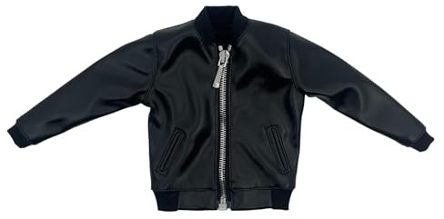 Baoblaze 1:6 Action-Figuren Jacke Puppe Kleidung Zubehör Kostüm Puppe Dekor handgemachte 12 Zoll männliche Figur Mantel 1/6 Maßstab Jacke Mantel, Schwarz