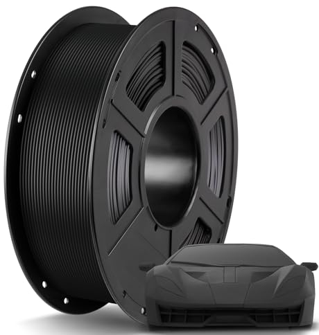 ANYCUBIC PLA+ Filament Schwarz 1KG, 1.75mm PLA Plus Filament-3D-Druckmaterialien, Maßgenauigkeit +/-0,02mm, Intelligente Identifikation