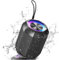VOSFEEL Bluetooth Speaker, Portable Speaker with LED Lights, Waterproof, Enhanced Bass, 18-Hour Playtime, TF Card, Aux, Wireless Outdoor Speakers for Camping, Travel, Garden, Party