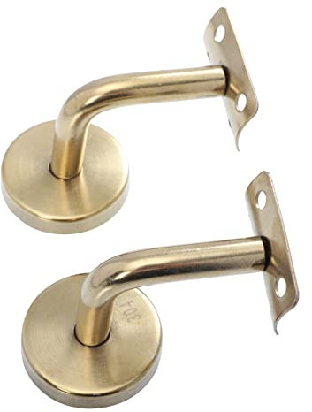 ANDRESLAD 2pezzi Supporto Per Corrimano Muro Inossidabile Staffa Decorativa Per Scale Montaggio Facile Su Muri Supporto Robusto E Stabile Per Casa