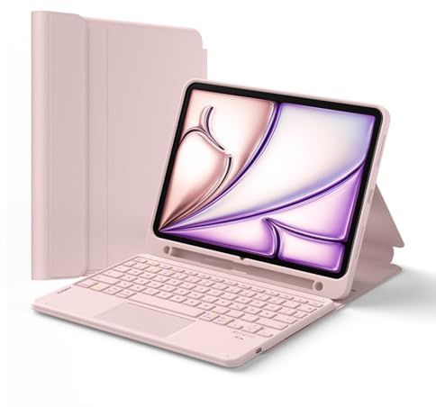 Inateck Hülle mit Tastatur iPad A16/10. Gen, 3 Bluetooth-Kanäle