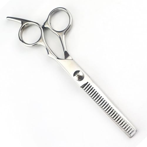 Set 6 Tijeras de Peluquería Profesional tijeras de adelgazamiento para cortar el cabello, Corte de Pelo de Acero Inoxid, tijeras de peluquero afiladas para hombres, mujeres,Thinning scissors