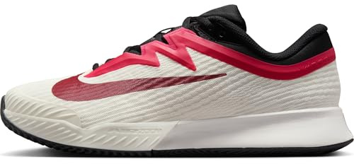 Nike Vapor PRO 3 Damen-tennisschuh für Clay Courts, Scarpe da Tennis Donna, Pale Ivory Rush Pink Sail Team Red, 41 EU