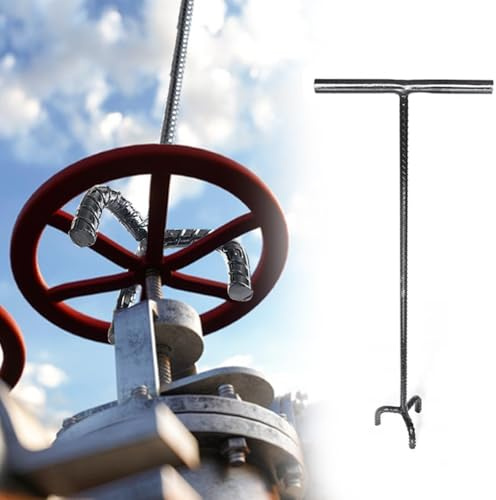 Water Meter Key Shut Off Tool - 5 Ft Valve Wheel Wrench with Claw Pliers for Industrial Use Ideal for Shower Riser & Drain Pipe Valve Operation (80cm)