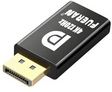 FUERAN DP Dummy Plug 4K 120/144Hz HDR,edid Emulator Virtual Display Adapter,hdmi Headless Adapter 4K@60/120/144Hz、1440P@120/144Hz、1080P@120/144Hz (DP-4K120Hz-HDR-1P)