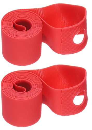 QUARKZMAN 2 Stück 14 x 20mm PVC | Fahrrad Reifen Einlage Felgenband Schlauchband Anti-Kratz Schutz Polster Schutz, Für Straße MTB Mountainbike