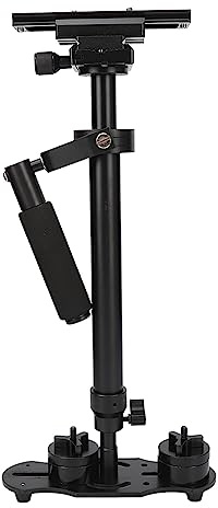 Stabilizzatore professionale per fotocamera portatile a 3 assi, stabilizzatore per videocamera con bilanciamento rapido, stabilizzatore in alluminio CNC con rotazione a 360° per