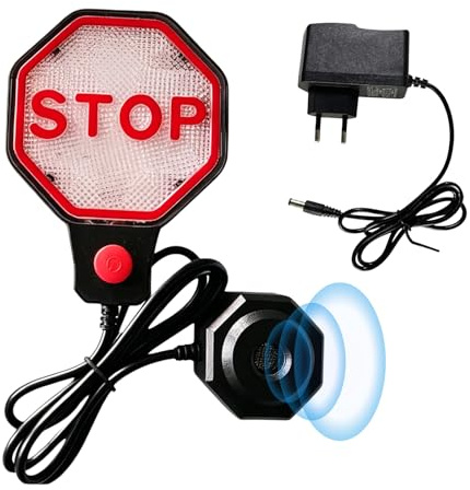 Ultraschall Parkhilfe, Garagenstop, Einstellbarer Parkplatzsensor Garage Einparkhilfe, Präziser Abstandsmesser Garage, Parkplatzsensor Ultraschall, für Auto Innenbereich 15×9×2.5cm