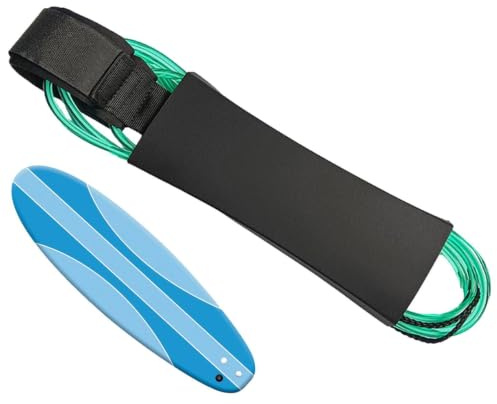 Paddle Board Leash,Surf Board Leash 6 mm tjocka dubbla svänglar i rostfritt | Rak för Paddle Board Shortboard Skimboard Fishboard Funboard