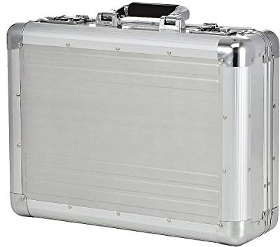 Dermata Business großer Aktenkoffer aus Aluminium 46 cm Silber