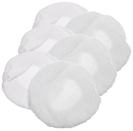 (PACK OF 6) 190mm Polishing bonnets Lambs wool & Terry Valeting Buffer Pads for Cars Vans etc
