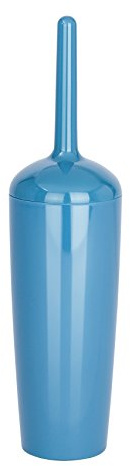 WENKO WC-Garnitur Cocktail Petrol - WC-Bürstenhalter, Polystyrol, 10 x 38 x 10 cm, Petrol