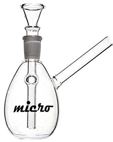 Micro Glasbong Bowl - 14cm, 14,5 mm - Head&Nature Bong-Kollektion