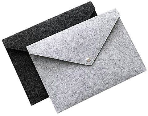 FSSTUD 2 STK Filze A4 Dokument Ordner Datei Tasche Organizer Dokumententasche Dokumentenmappe Fächermappe für Ipad