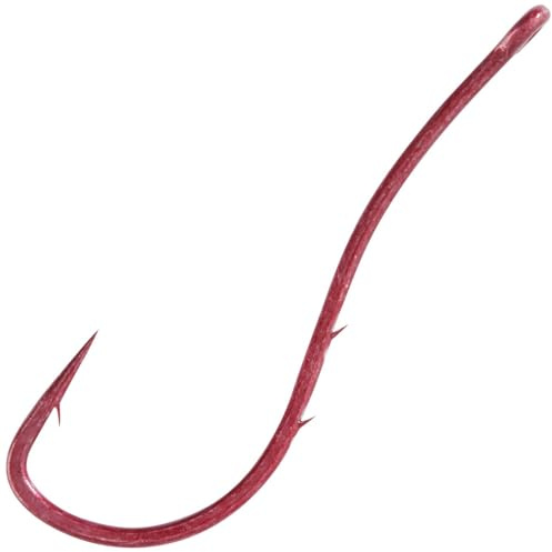 Owner Wurmhaken rot - Angelhaken, Größe/Packungsinhalt:Gr. 8/7 Stück