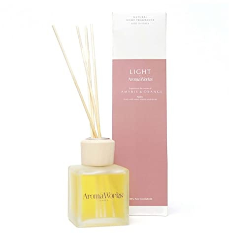 Aromaworks Harmony Reed Diffuser - Rejuvenating Blend of Essential Oils - Creates A Calming Mood - Enhanced Atmosphere - Provides A Sense of Wellbeing and Happiness - Reed Diffusers - 6.76 Oz