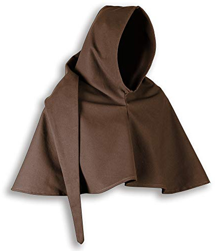 MYTHOLON Benson Gugel Baumwolle Canvas Kapuze braun Verkleidung Umhang Mittelalter LARP