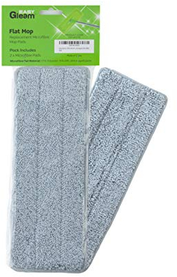 EasyGleam Serpillières Microfibre | 2 Recharge Serpillere Microfibre Vadrouille Plate et Seau, Convient à Tous Les Sols, Lavable en Machine