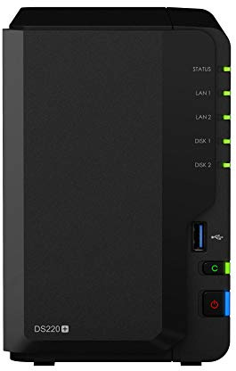 Synology DS220+ 2-Bay 24TB Bundle mit 2X 12TB Red WD120EFAX