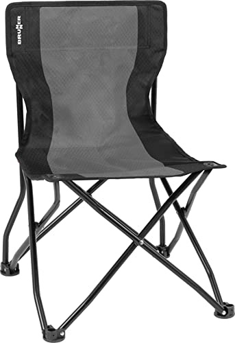 BRUNNER 0404035N.C20 Klappstuhl Campingstuhl mit Sicherheitsrahmen gegen Kippen, Grau/Schwarz