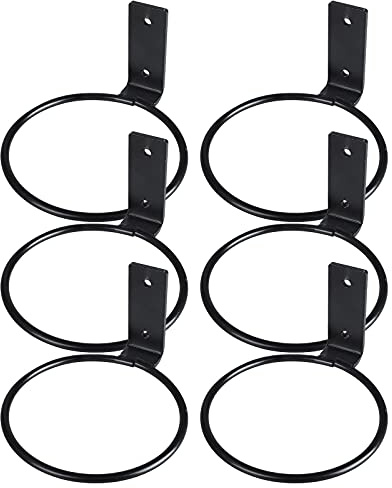 KAREN66 3/6 Stück Wandhalterung Blumentopf 20cm Metall Blumentopfhalter Blumentopf Halter Wandmontage Pflanzen Wandhalterung Pflanzenhalter Wand (6 Stück, One Size)