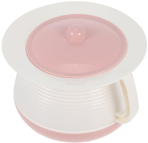 TOPBATHY Pot De Chambre Portable avec Couvercle - Urinoir De Nuit Couvert pour Enfants Et Personnes Âgées - Pot Hygiénique Léger Et Compact - 8.27X7.28X5.51 Pouces - Usage Domestique Et Hospitalier