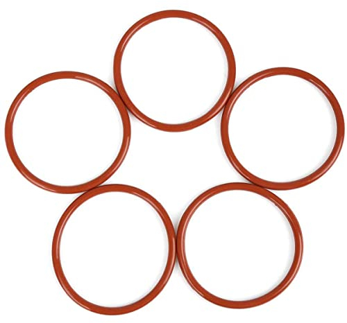 Gummi-O-Ring-Dichtringe, Öldichtungsscheiben, Silikon for Sanitär, Kfz-Nitrilkautschuke, 50 mm Außendurchmesser, 40 mm, Innendurchmesser 5 mm, metrische Dichtung, 220 mm x 3,55 mm (5 Stück), 208 mm x