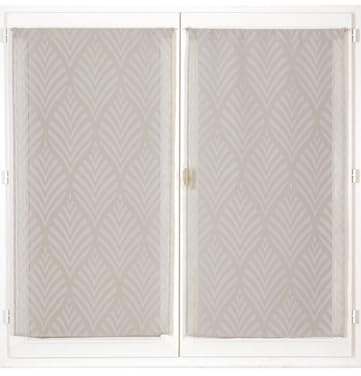 Atout Ciel Coppia di tende a rilievo con passapasta pronte da appendere, 2 x 60 x 90 cm, grigio