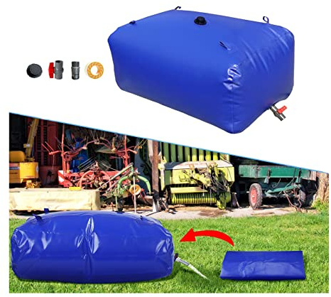 Serbatoio di accumulo dell'acqua pieghevole Borsa for acqua piovana portatile for resistenza alla siccità Protezione antincendio Irrigazione agricola (Size : 2 * 1 * 1m/2000L/528gallon)