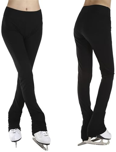CuLtp Pantaloni da Pattinaggio Artistico Bambina, Leggings Sportivi da Allenamento Pantaloni da Pattinaggio su Ghiaccio Collant Skating Leggings Termici Activewear