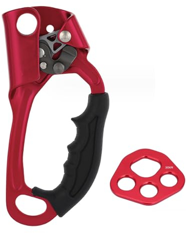 Kletterseil-handaufsteiger, Aviation Light Alloy Mountaineering Rock 8-13 Mm Vertikales Seil Für Höhlenerkundung Bei Einsätzen In Großer Höhe(Grey)