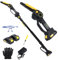 2-in-1 Cordless Pole Saw & Mini Chainsaw, Brushless Electric Pole Chainsaw with 2 * 21V 2.0Ah Li-ion Battery, 6 Cutting Capacity, 16Ft Reach Pole Saw for Tree Trimming
