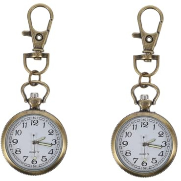 SAFIGLE 2stücke Nurse Watch Schlüsselanhänger Mit Digitaler Anzeige Kompakte Taschenuhr Für Schüler Und Krankenschwestern Langlebig Aus Klare Leicht Ablesbar Für Täglichen Gebrauch