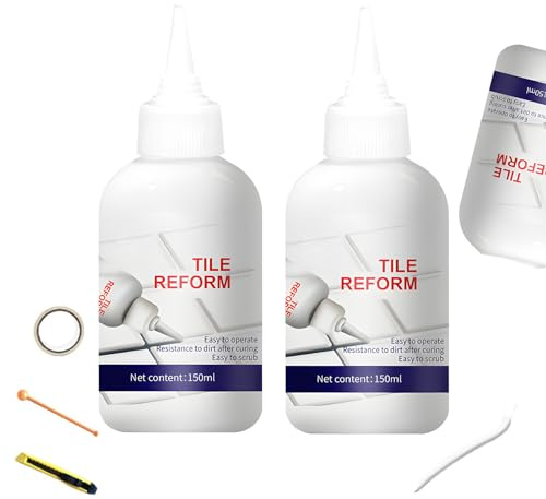 Fliesen Reparaturset, Emaille reparaturset, Waschbecken Und Keramik Reparatur, Wasserdichtes Auslaufsicheres, Waschbecken Reparaturset Zum Reparieren Von Kratzern, Löchern, Rissen (300ml Weiß)