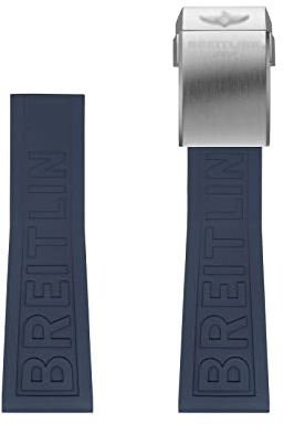 GUANBBD Gummi-Uhrenarmband für Breitling-Uhrenarmbänder für Avengers Navigtimer World wasserdicht weich mit Schnalle 22 mm / 24 mm(Größe:24 mm)