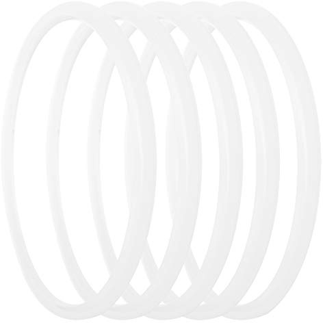 Anelli Di Tenuta Per Pentola A Pressione In Silicone Alimentare, 5 Pezzi Universali Per Pentole A Pressione In Acciaio Inossidabile, Compatibili Con Diversi Modelli, Facili Da Pul