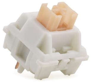 ExotiCore Outemu Cream Yellow Pro V2 Switch, Interruptor 5Pin Táctil Silencioso Prelubricado para Teclado Mecánico Personalizado(70PCS)
