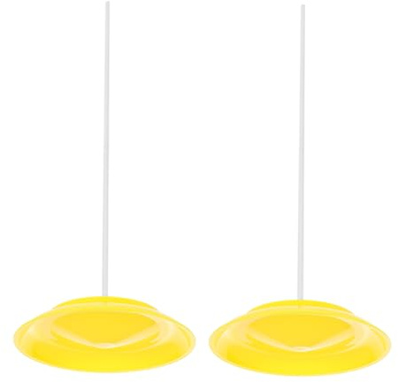 Milisten 2 Piezas Platos de con Palos Disco de Plástico para Equipo de Malabarismo Estable para Adultos y Fiestas