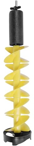 Depisuta Convoyeur à Vis de Glace, Longueur 28 Pouces, Diamantre de Rotation 6 Pouces Tarière électrique sans Fil pour la Pêche sur Glace avec Foret de positionnét.