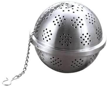 SHINEOFI Filtre à Thé Acier Inoxydable Maille Fine avec Boule à Épices Réutilisable Infuseur à Thé avec Chaîne Longue Accessoire pour Infusion Lâches et Épices