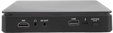 Fockety Lecteur DVD, Conversion ascendante Full HD 1080p avec télécommande, Lecture multizone, Compatible multiformat, Chargement Rapide, Format Compact pour TV et vidéoprojecteur