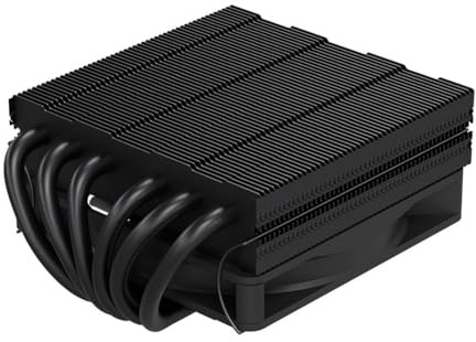 Hipzeepo Dissipatore CPU A Basso Profilo con 6 Tubi di, Altezza 51 Mm, Radiatore TDP160W per Case Mini ITX 1700/1200/115x/AM5 AM4, Nero