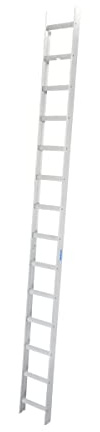 Alu-KaminkehrerLeiter Alu natur 14 Spro.
