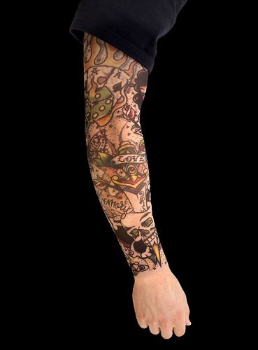 MW Karneval - Halloween - Party Zocker Tattoo Skin Ärmel 1 Stück
