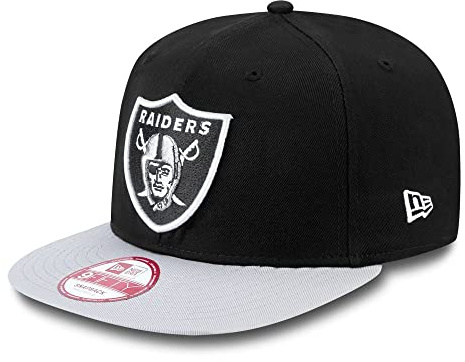 New Era Nfl 9Fifty Oakland Raiders Snapback Cap, Uomo, Gray Black, ML (58.7 cm - 61.5 cm)