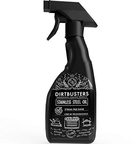 Dirtbusters Stainless Steel Oil 750ml The Professional Way to Polish and Clean Stainless Steel, As Used by Professional Oven Cleaning Companies