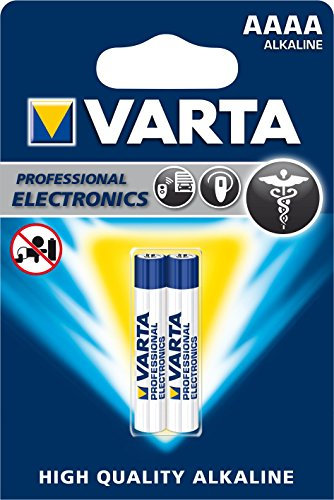 Varta 4061101402 - Pack de 2 Pilas alcalinas (AAAA, 1.5V) Color Plateado