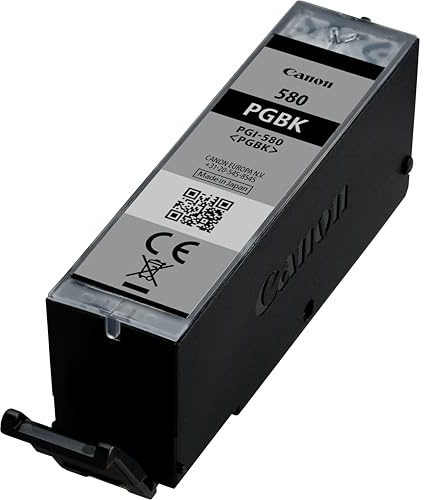 Canon PGI-580 Original Pigment-Druckerpatrone Schwarz | 11.2ml Echte Pigmenttinte für gestochen scharfen Text - für PIXMA TR8550, TR7550, TS6150, TS6151, TS8150, TS8151 und mehr!