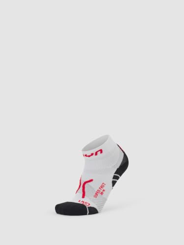 UYN Calze Run Super Fast, Traspiranti con Tecnologia Preshock Shield, Compressione Localizzata e Materiale Natex per Comfort e Performance