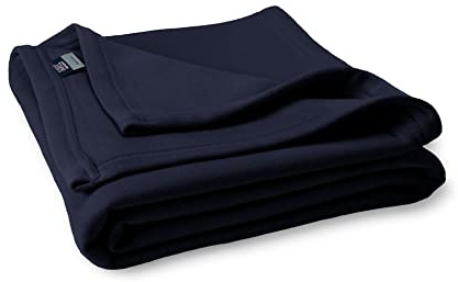 MV Sport Lightweight Sweatshirt Blanket Throw – Warm & Cozy, Breathable Oversized Fleece Knit, Couch, Bed, Travel, Cold Nights, and Outdoors – Soft Light Weight Blanket 54 x 84 Navy